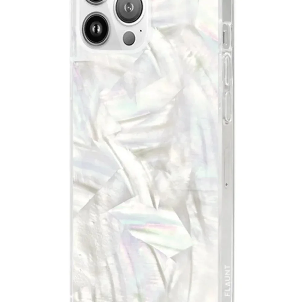 FLAUNT - Square iPhone 14 Pro Case (MagSafe) - Geo White Mother of Pearl - Picture 3 of 5